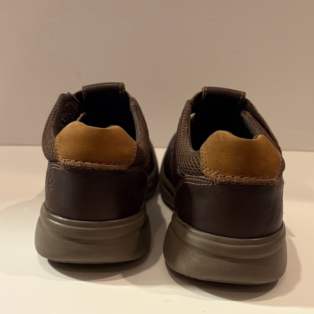 Clarks Men's Dark Brown Leather‎ Loafers 11 Bradley Cove - Picture 2 of 11